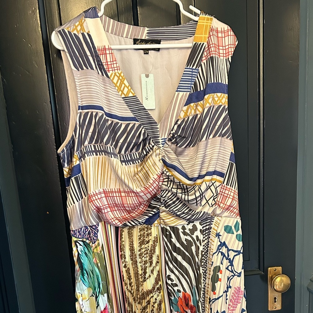 Anthropologie Plus Size Patterned Dress size 22